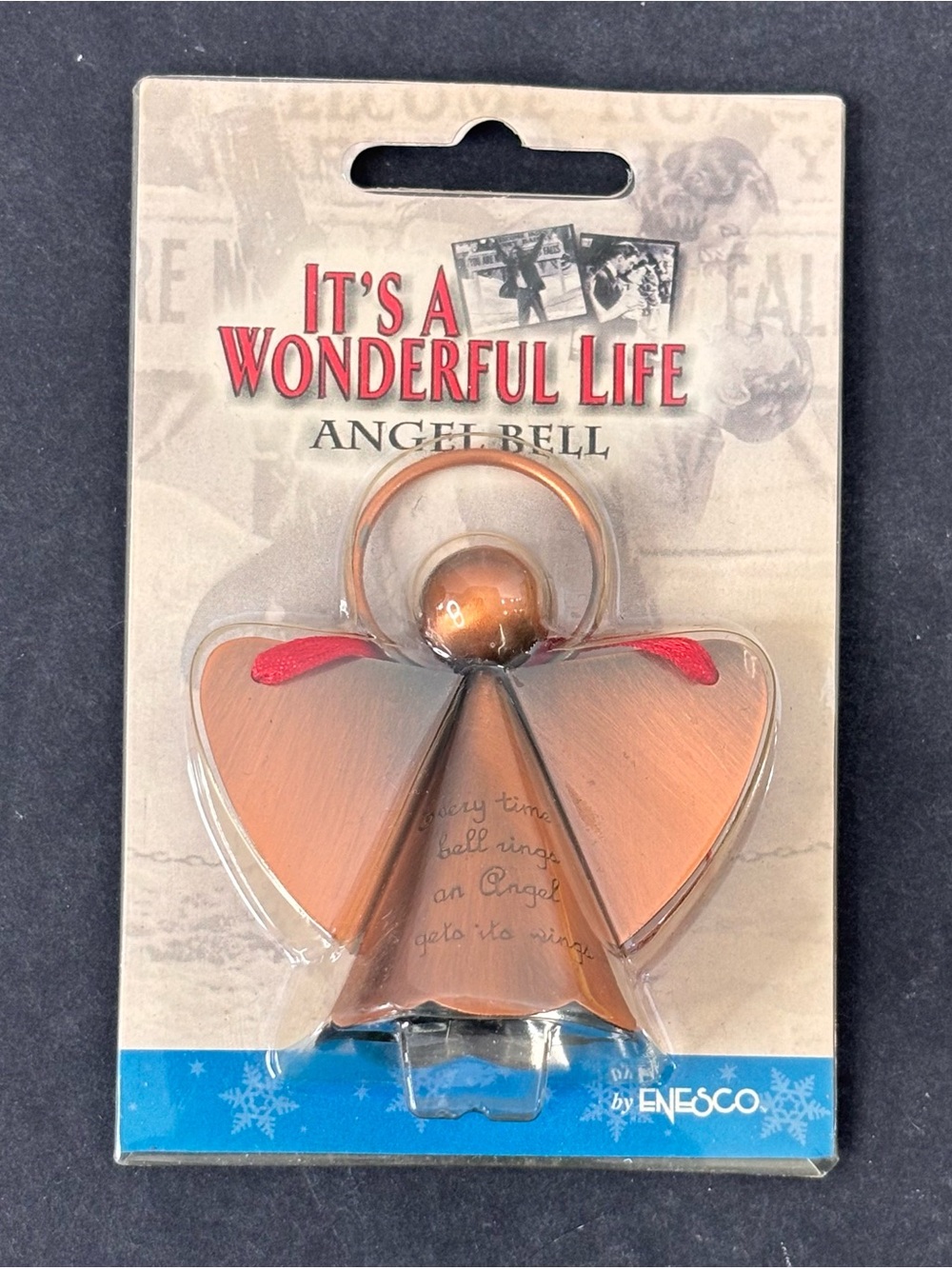 Enesco It's A Wonderful Life Angel Bell 109415 Every Time Bell Rings Angel Wings